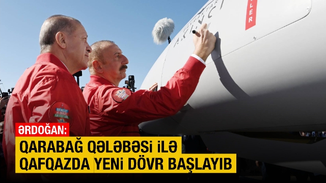 Türkiyə lideri: “Qarabağ qələbəsi ilə Qafqazda yeni dövr başlayıb”