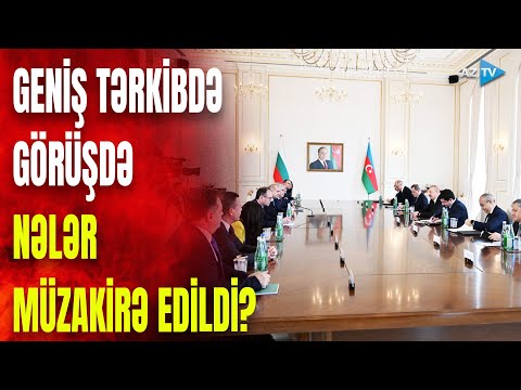 Prezident İlham Əliyev və Rumen Radevin geniş tərkibdə görüşü: nələr müzakirə edildi?